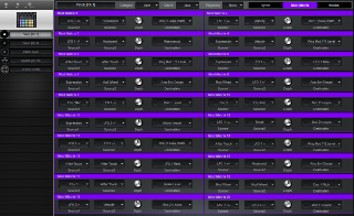 Click to display the Novation Circuit Patch [Ch 1] - Mod Matrix Editor